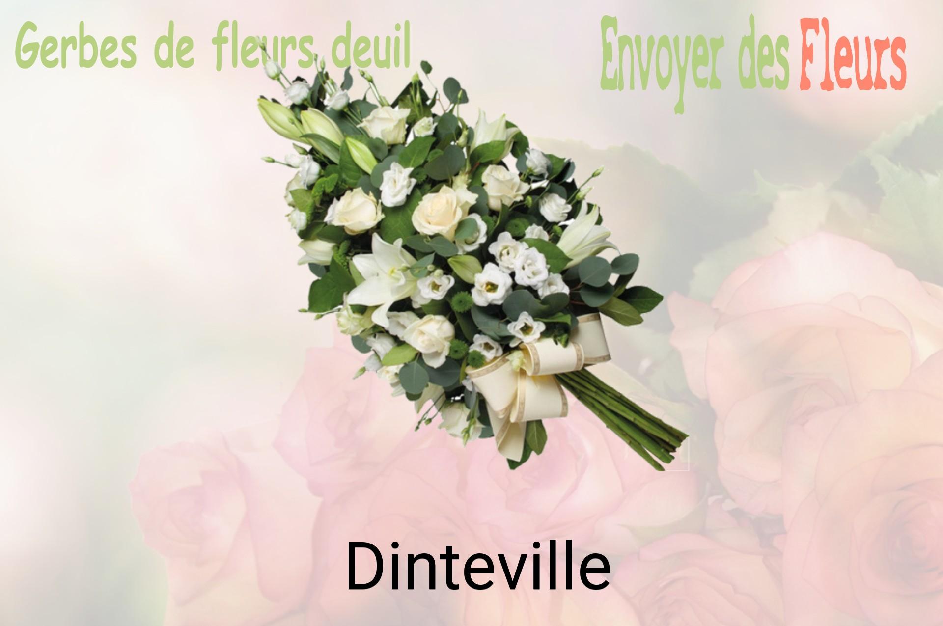 Gerbe de fleurs de deuil livrée à Dinteville